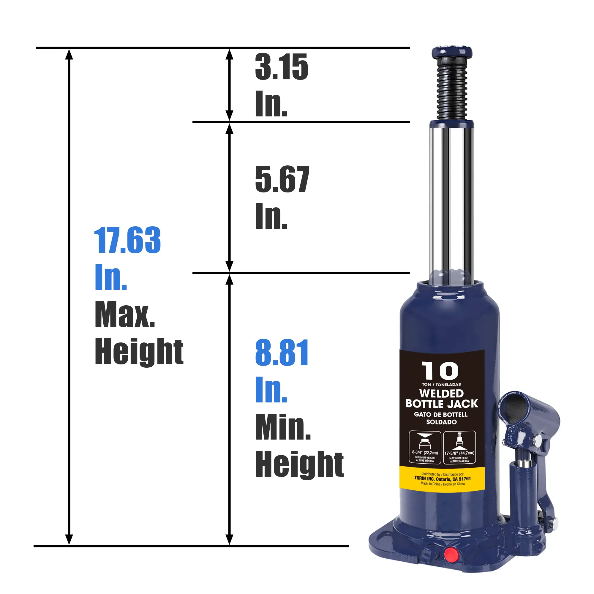 BIG RED Welded Bottle Jack - Image 70