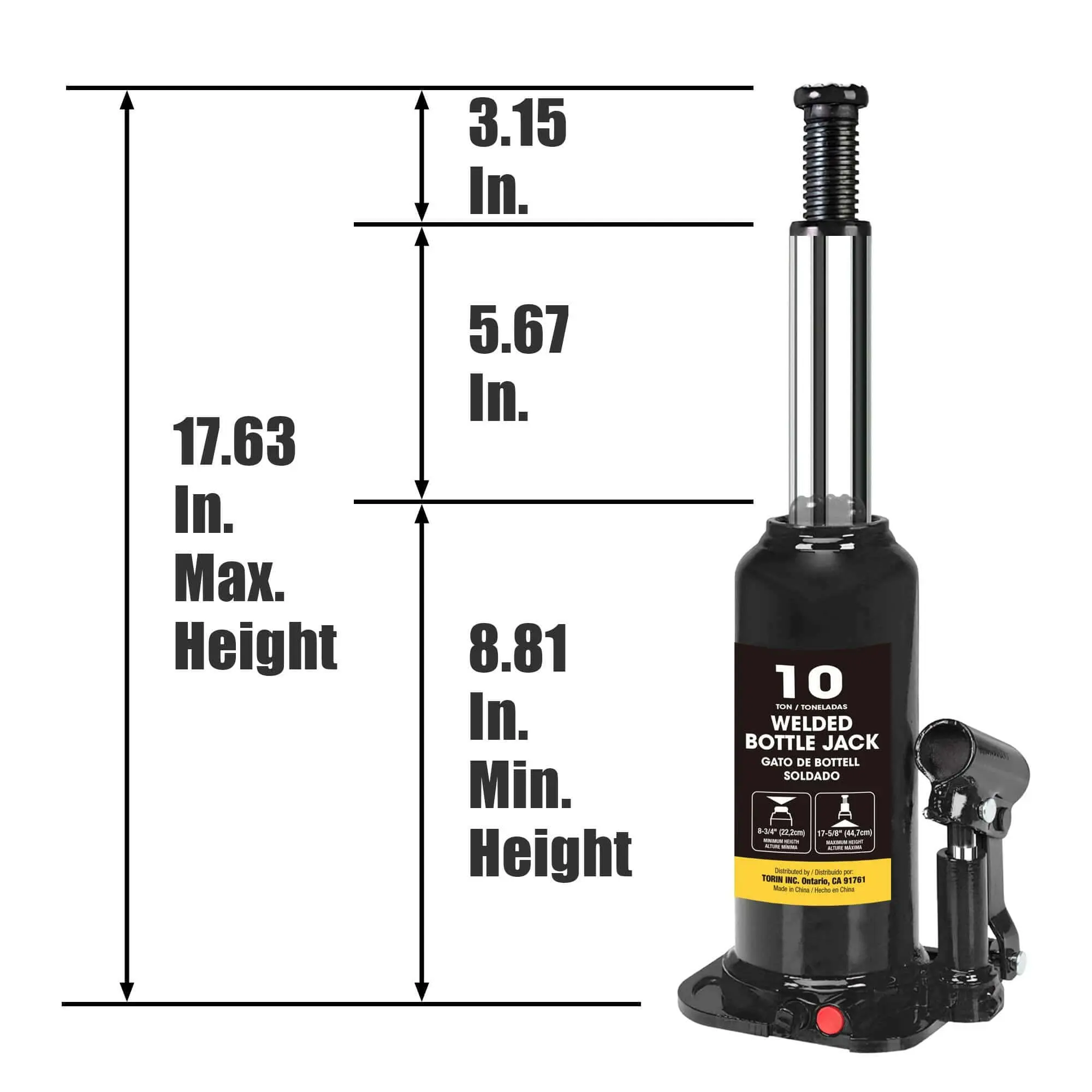 BIG RED Welded Bottle Jack - Image 76