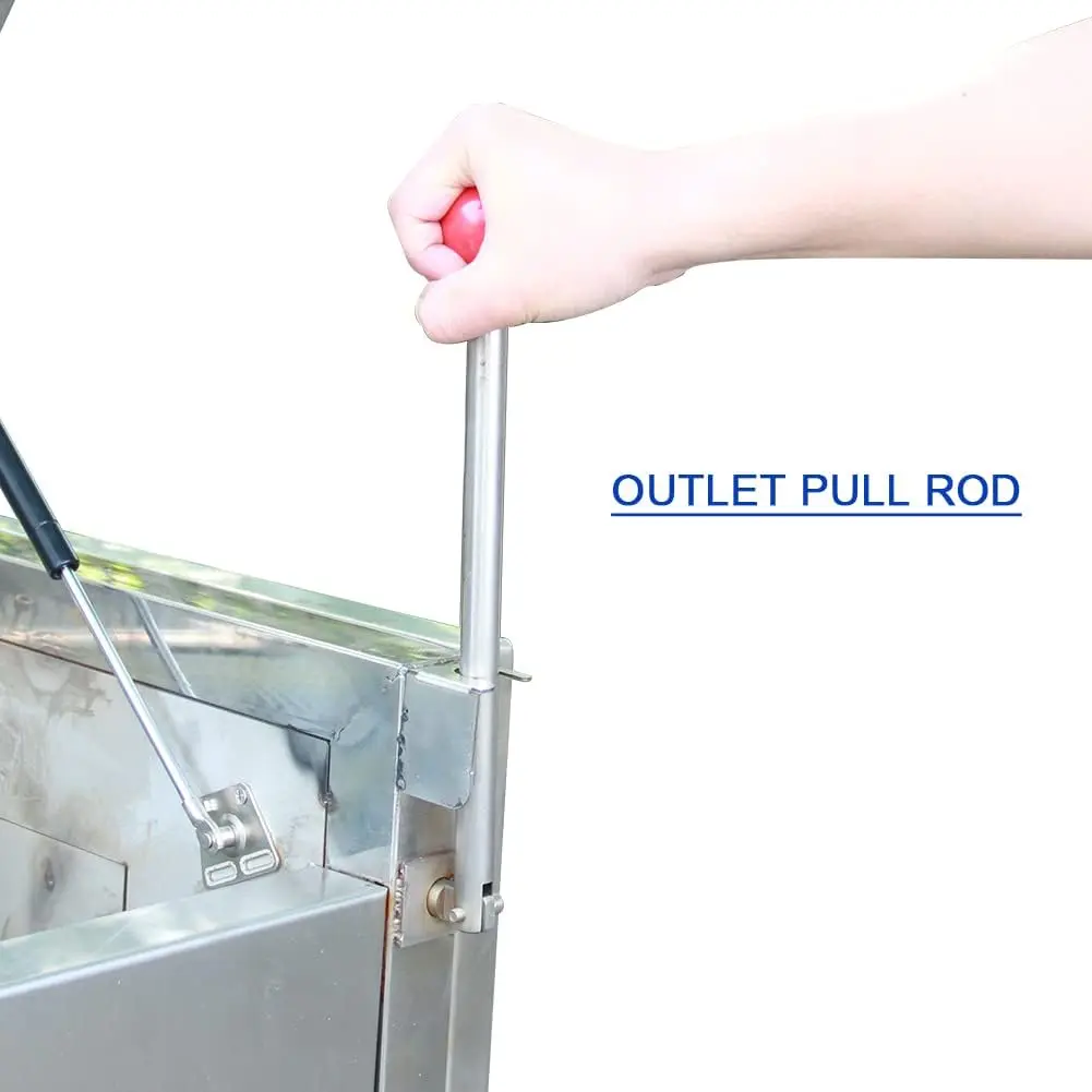 Commercial Potato Peeler and Washer 300-500 KG/Hour Capacity 1100W Roller Brush Type Potato Peeling Machine (Potato Peeler & Washer) - Image 7