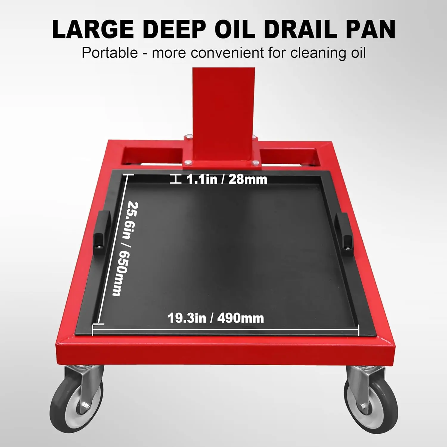 TCE Engine Stand, 1100 lb Rotating Engine Motor Stand with 360-Degree Adjustable Head, Oil Pan, and Magnetic Tool Tray for Vehicle Maintenance and Auto Repair - Image 3
