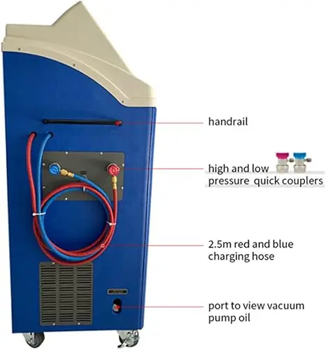 Fully Automatic Refrigerant Recovery Machine - Single Cylinder AC Recovery and Recharge Machine Kit, Recovery and Recharge - Image 5