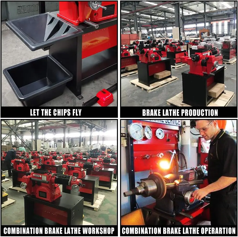 Heavy-Duty Combination Disc/Drum Brake Lathe Machine w/Bench & Standard Tooling Adapter Package - Image 12