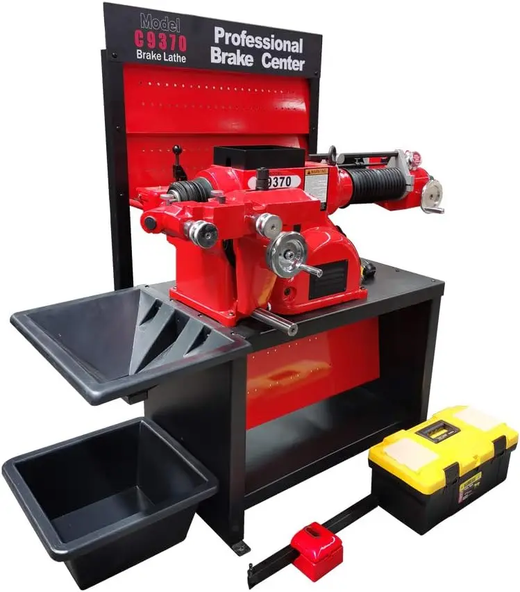 Heavy-Duty Combination Disc/Drum Brake Lathe Machine w/Bench & Standard Tooling Adapter Package - Image 13