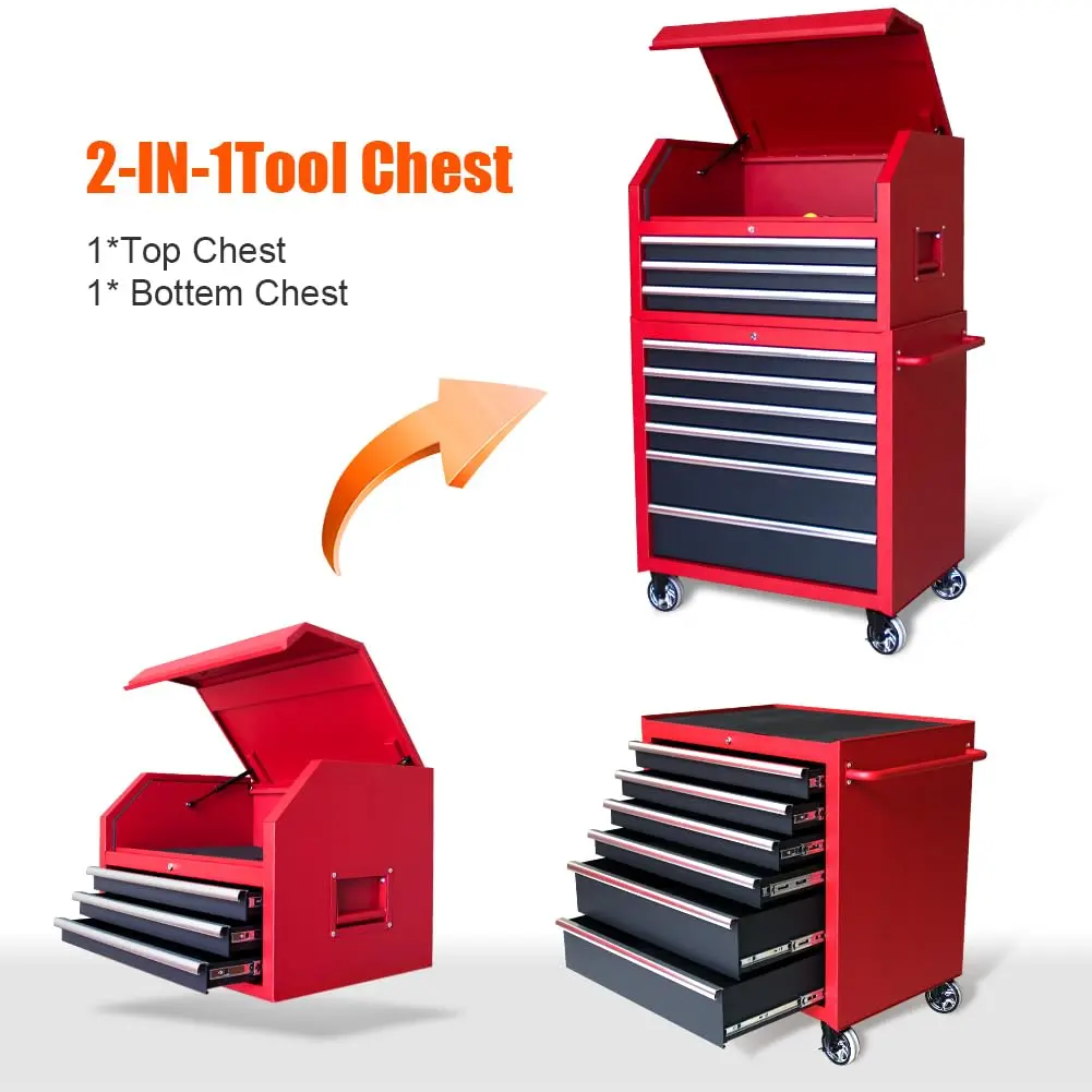Heavy Duty Rolling Tool Chests and Cabinets Combo - Image 13