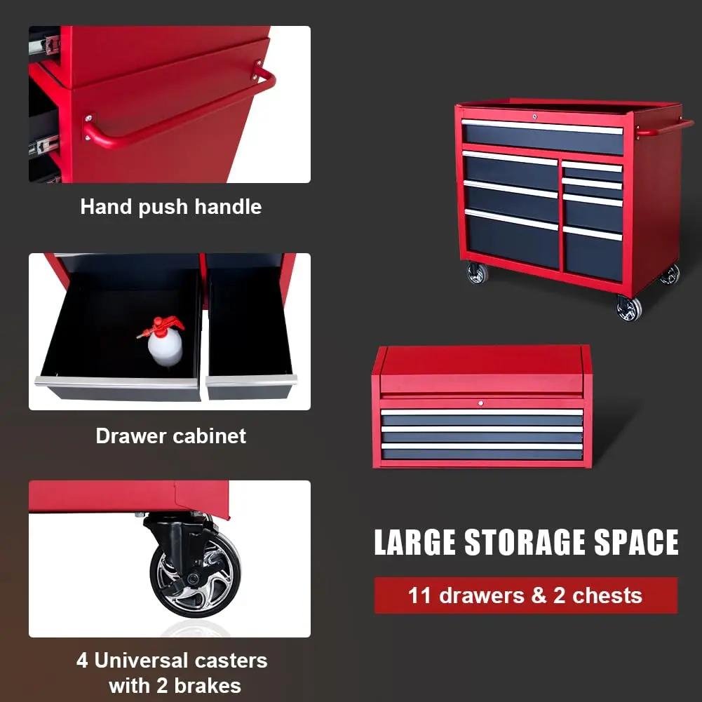 Heavy Duty Rolling Tool Chests and Cabinets Combo - Image 7
