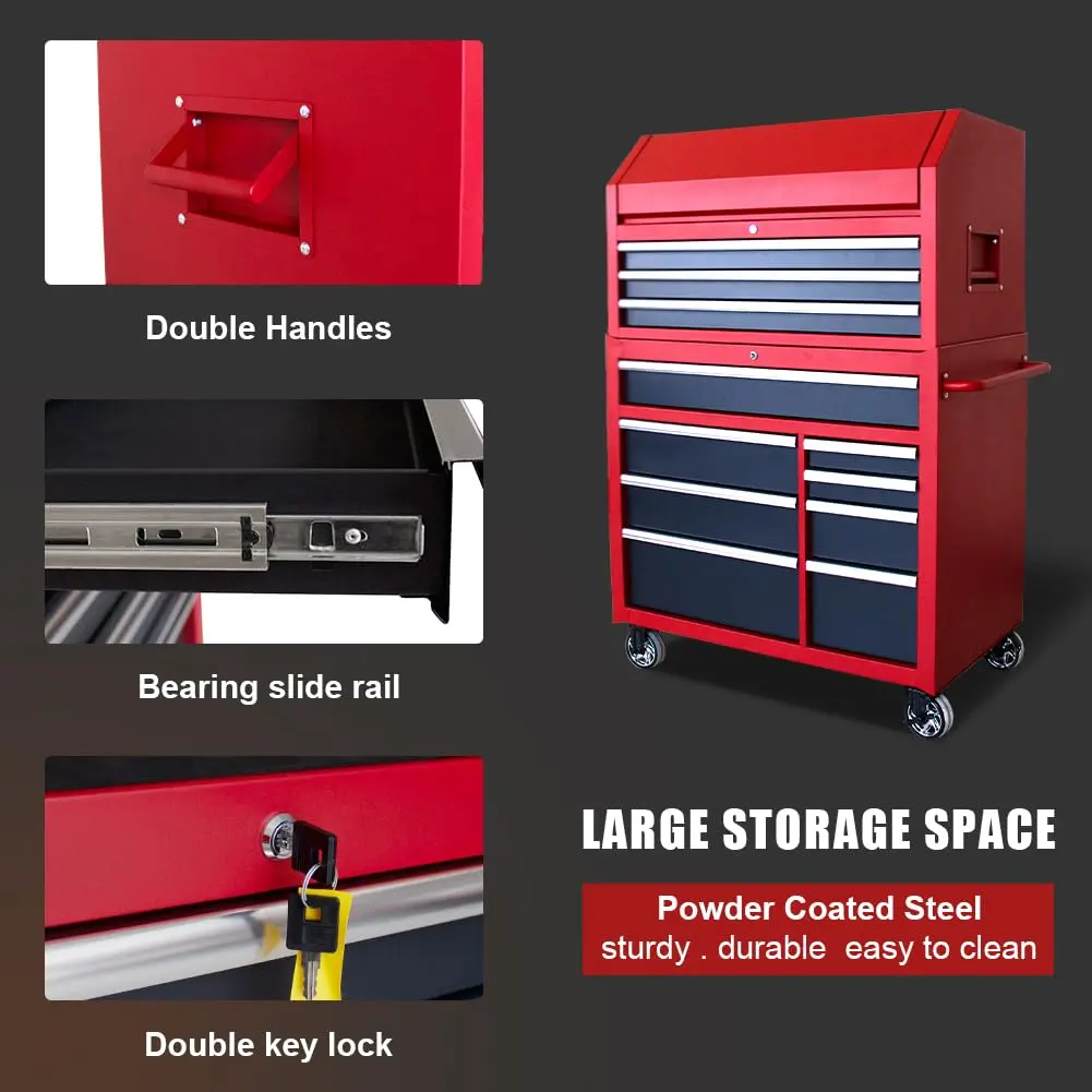 Heavy Duty Rolling Tool Chests and Cabinets Combo - Image 8