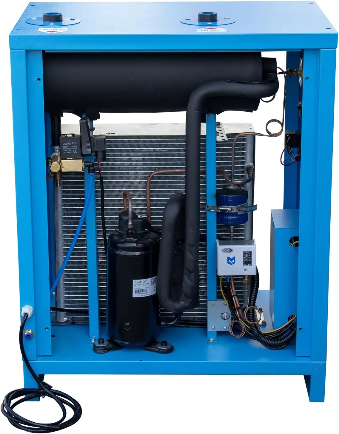 Industrial Heavy Duty Refrigerated Air Dryer – 105 CFM, 0.885 kW, 220V for 30HP Rotary Screw Compressors – R134a Cooling System – Removes Moisture, Oil, Dust for Workshops, Factories, CNC - Image 3