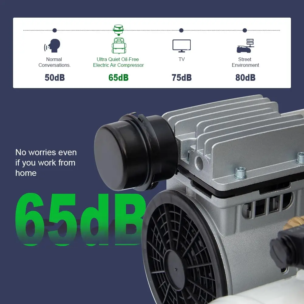 Oil-Less Portable Air Compressor - Image 3
