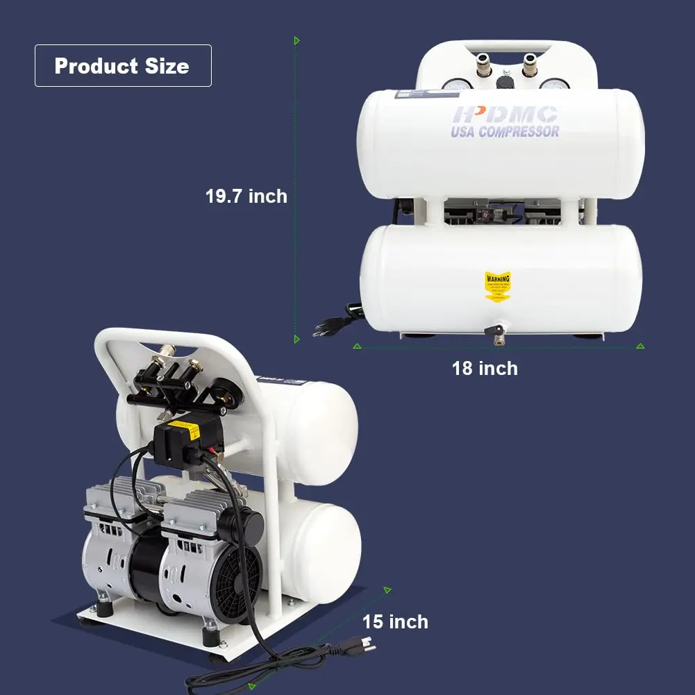 Oil-Less Portable Air Compressor - Image 6