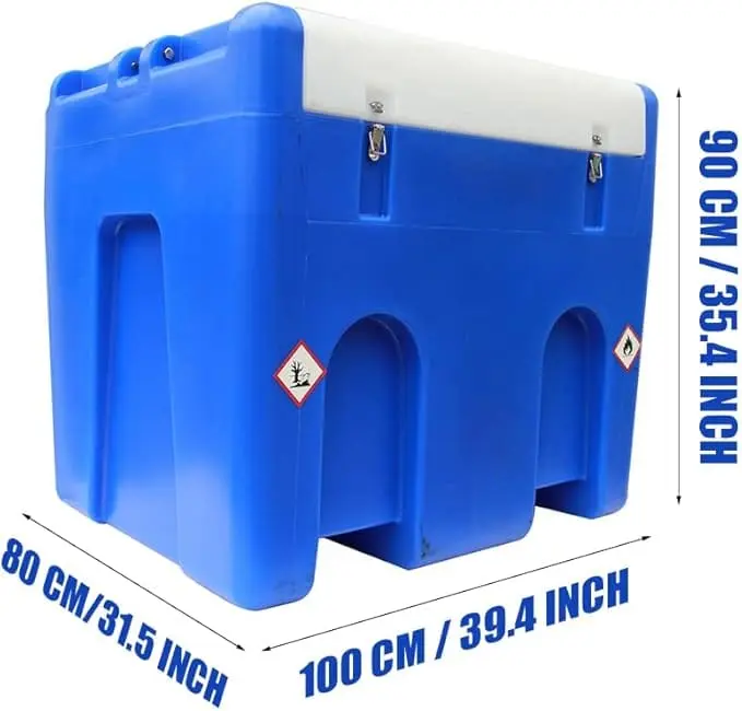 Heavy Duty DEF Tank 114 Gallon Diesel Exhaust Fluid Transfer System with 12V DC Pump - Image 3
