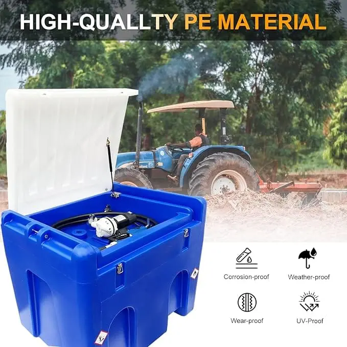 Heavy Duty DEF Tank 114 Gallon Diesel Exhaust Fluid Transfer System with 12V DC Pump - Image 5