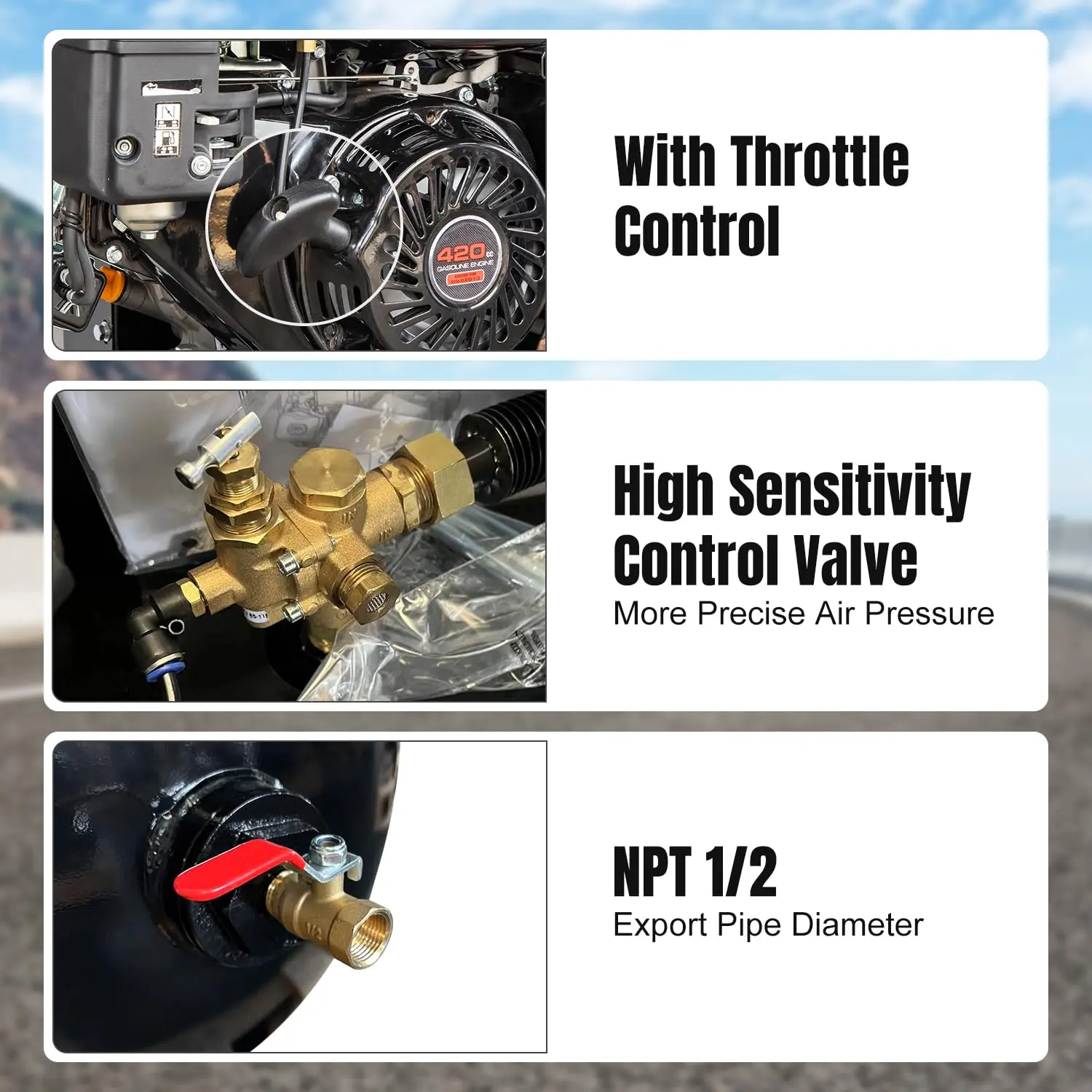 Portable Gasoline-Powered Air Compressor - Image 10