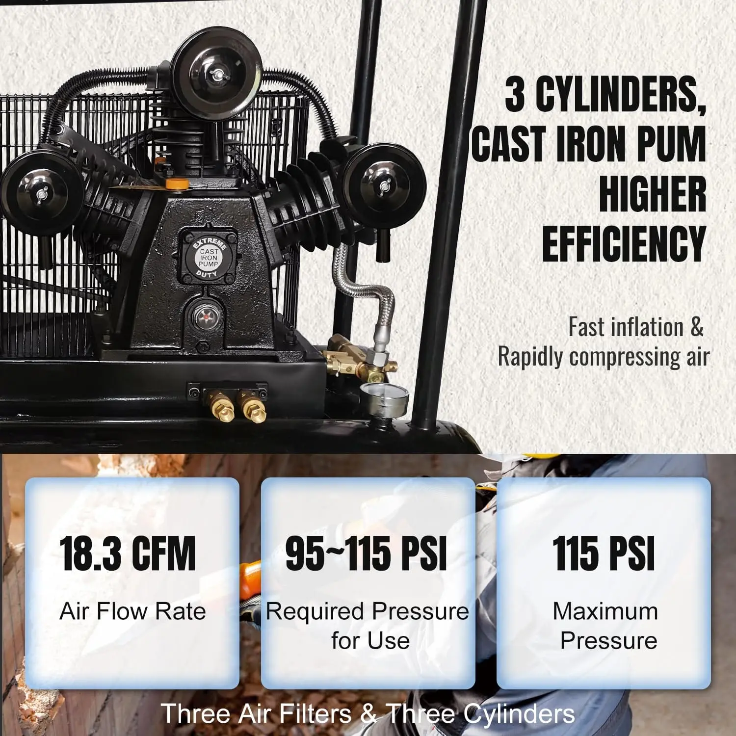 Portable Gasoline-Powered Air Compressor - Image 15