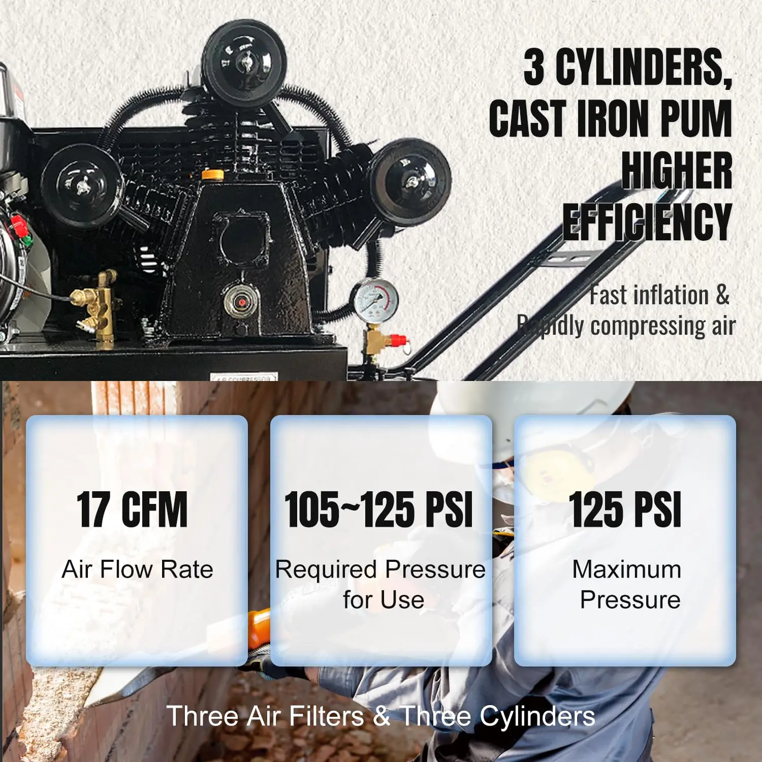 Portable Gasoline-Powered Air Compressor - Image 20