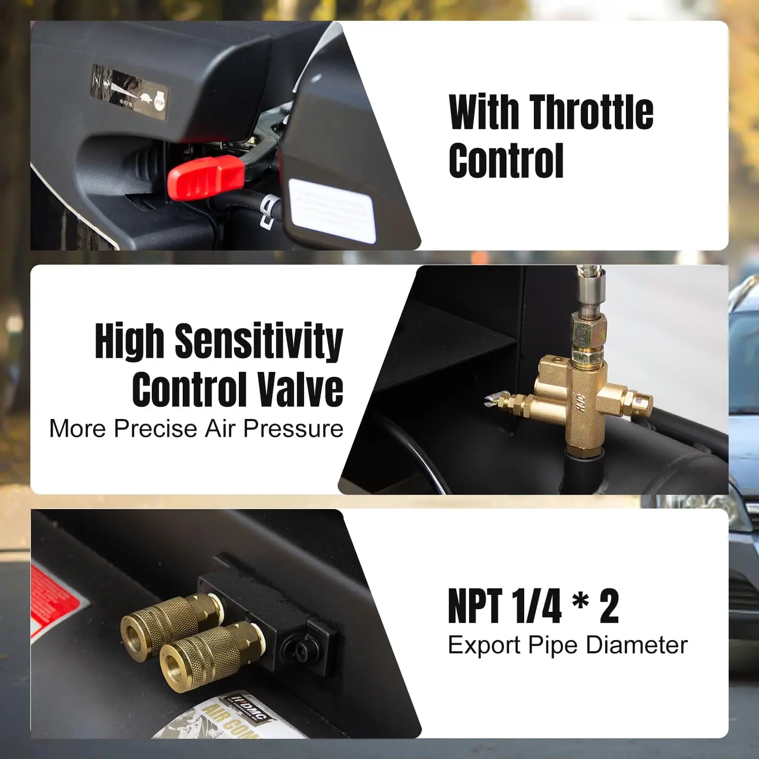 Portable Gasoline-Powered Air Compressor - Image 3