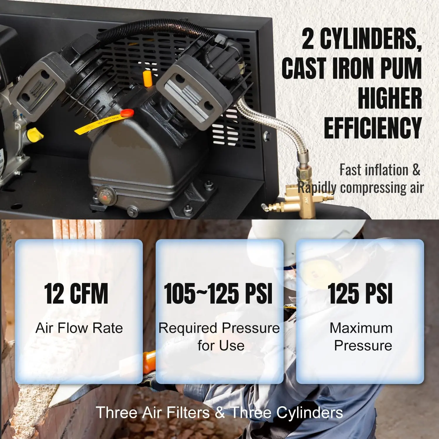 Portable Gasoline-Powered Air Compressor - Image 4