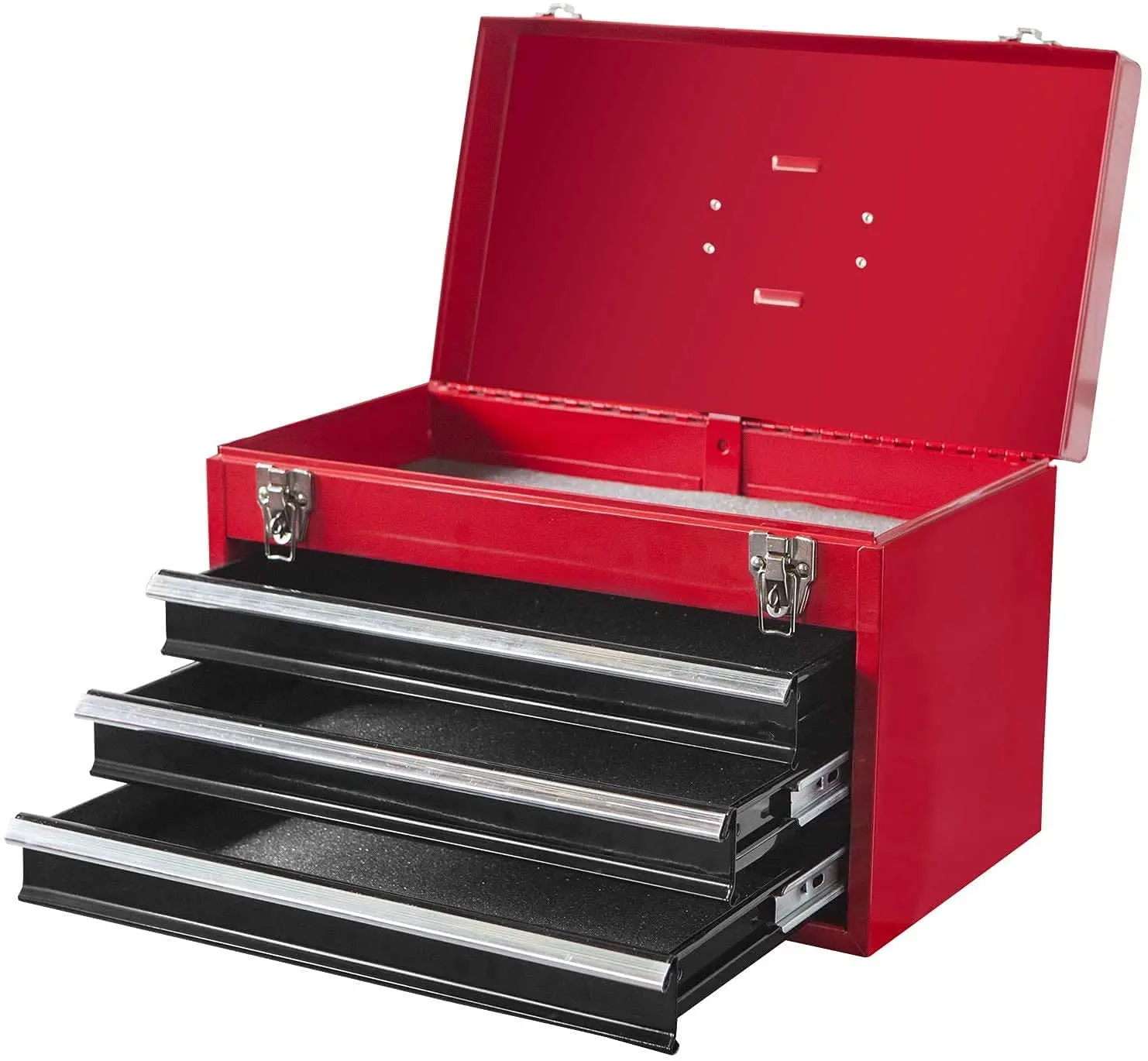 Red and Black Rolling Garage Workshop Tool Organizer - Image 9