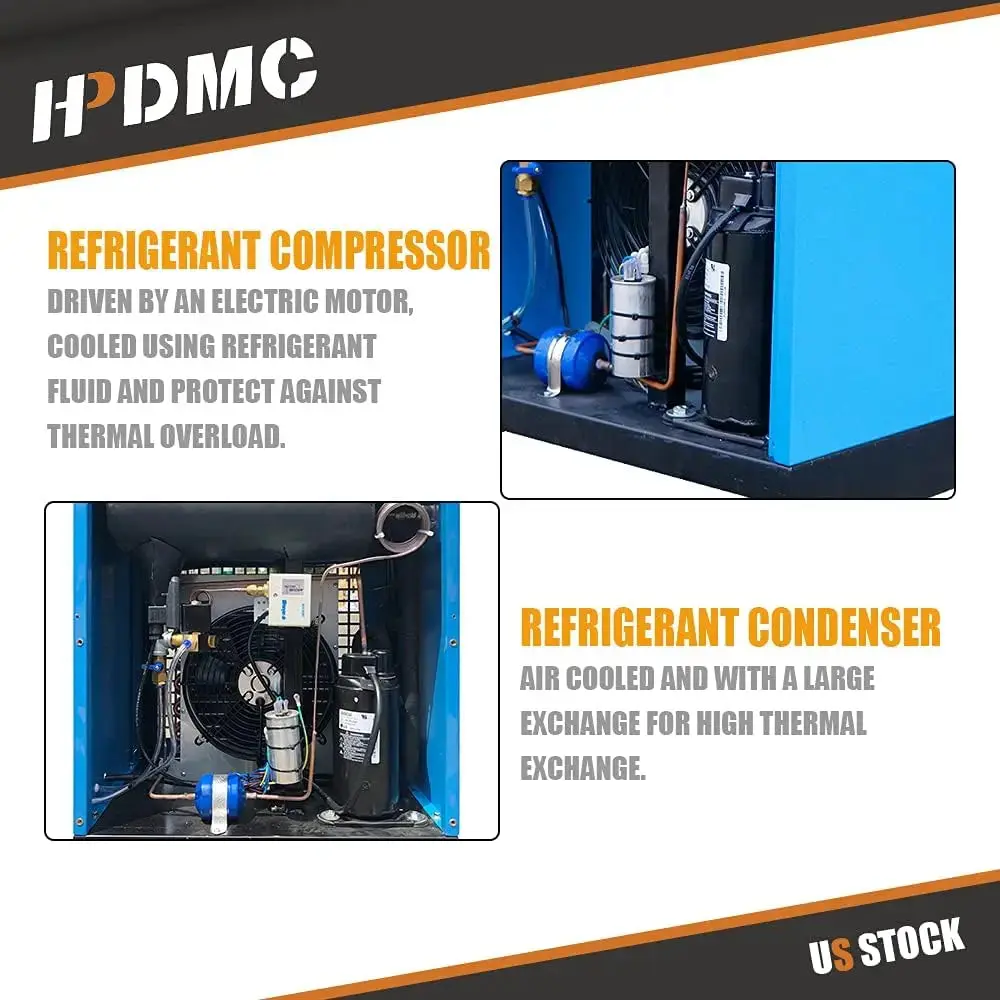 Refrigerated Air Dryer for AIR Compressor Compressed AIR Systems Industrial Refrigerated Compressed Air Dryer - Image 10