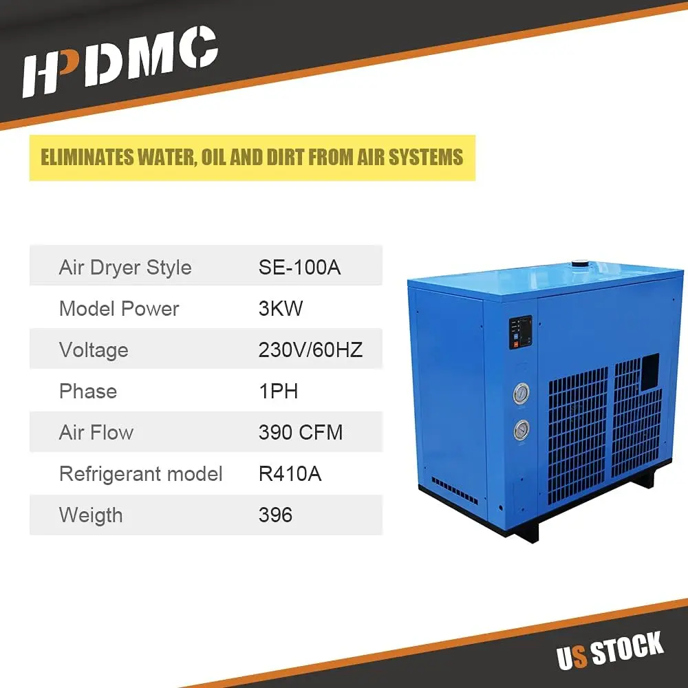 Refrigerated Air Dryer for AIR Compressor Compressed AIR Systems Industrial Refrigerated Compressed Air Dryer - Image 36