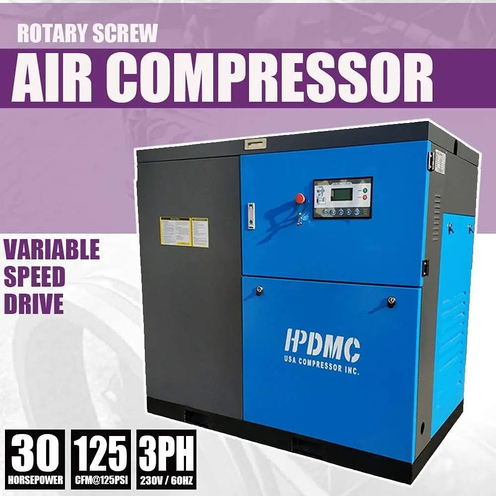 Rotary Screw Air Compressor Variable Speed Drive Heavy Duty Air Compressed System for Small Machining & Fabrication Workshops, Automotive - Image 16