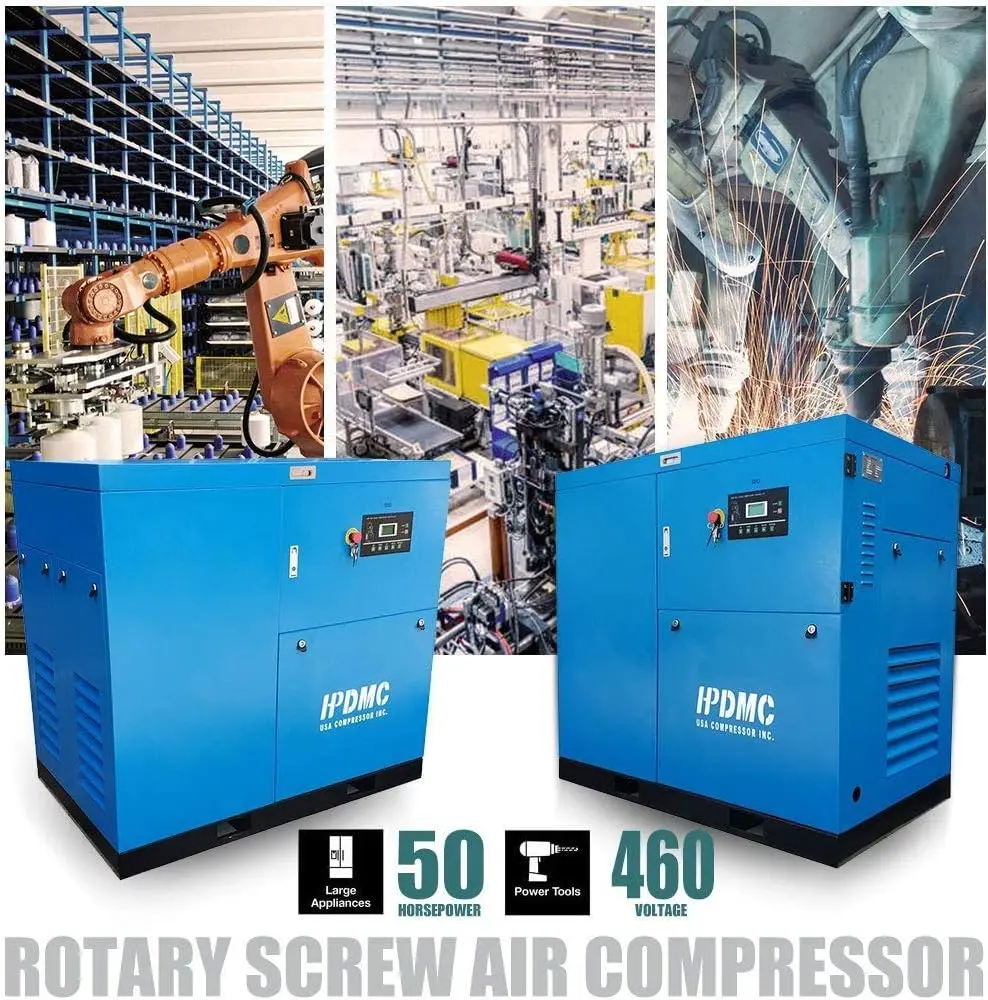 Rotary Screw Air Compressor Variable Speed Drive Heavy Duty Air Compressed System for Small Machining & Fabrication Workshops, Automotive - Image 23