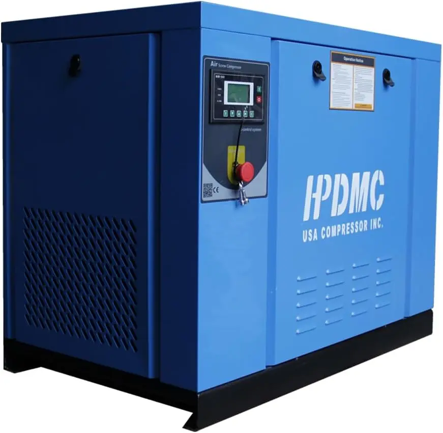 Rotary Screw Air Compressor Variable Speed Drive Heavy Duty Air Compressed System for Small Machining & Fabrication Workshops, Automotive - Image 3
