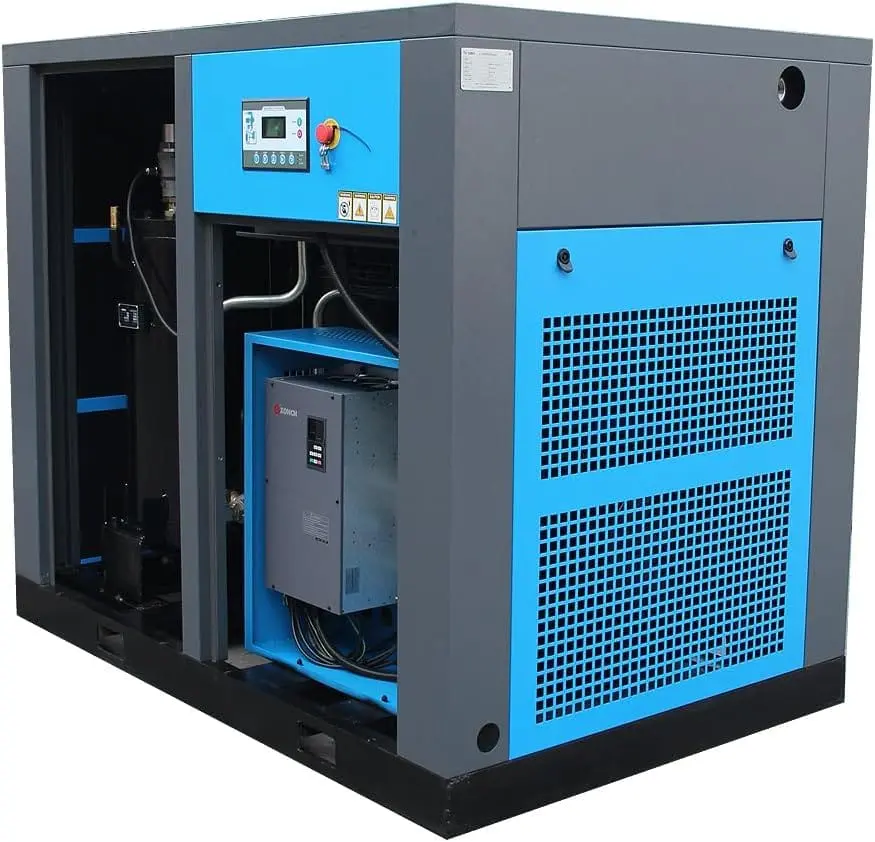Rotary Screw Air Compressor Variable Speed Drive Heavy Duty Air Compressed System for Small Machining & Fabrication Workshops, Automotive - Image 35