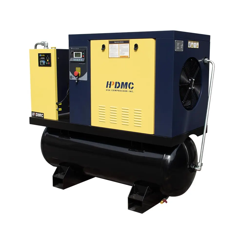Rotary Screw Air Compressor Variable Speed Drive Heavy Duty Air Compressed System for Small Machining & Fabrication Workshops, Automotive - Image 49