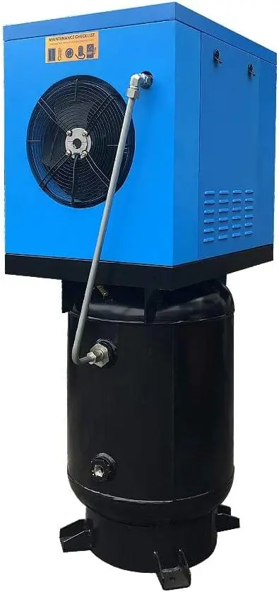 Rotary Screw Air Compressor with Tank, Heavy-Duty Compressed Air System for Small Machining and Fabrication Workshops, Automotive Use - Image 15