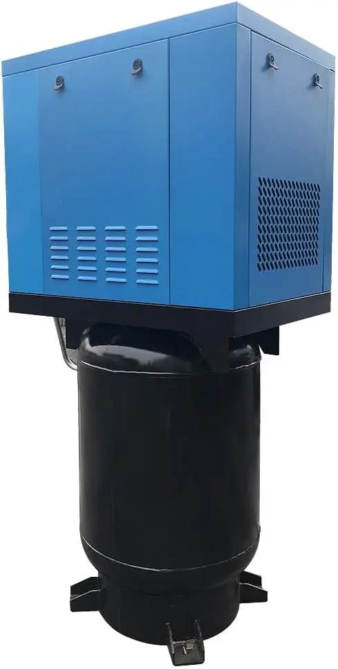 Rotary Screw Air Compressor with Tank, Heavy-Duty Compressed Air System for Small Machining and Fabrication Workshops, Automotive Use - Image 16