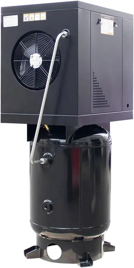 Rotary Screw Air Compressor with Tank, Heavy-Duty Compressed Air System for Small Machining and Fabrication Workshops, Automotive Use - Image 3