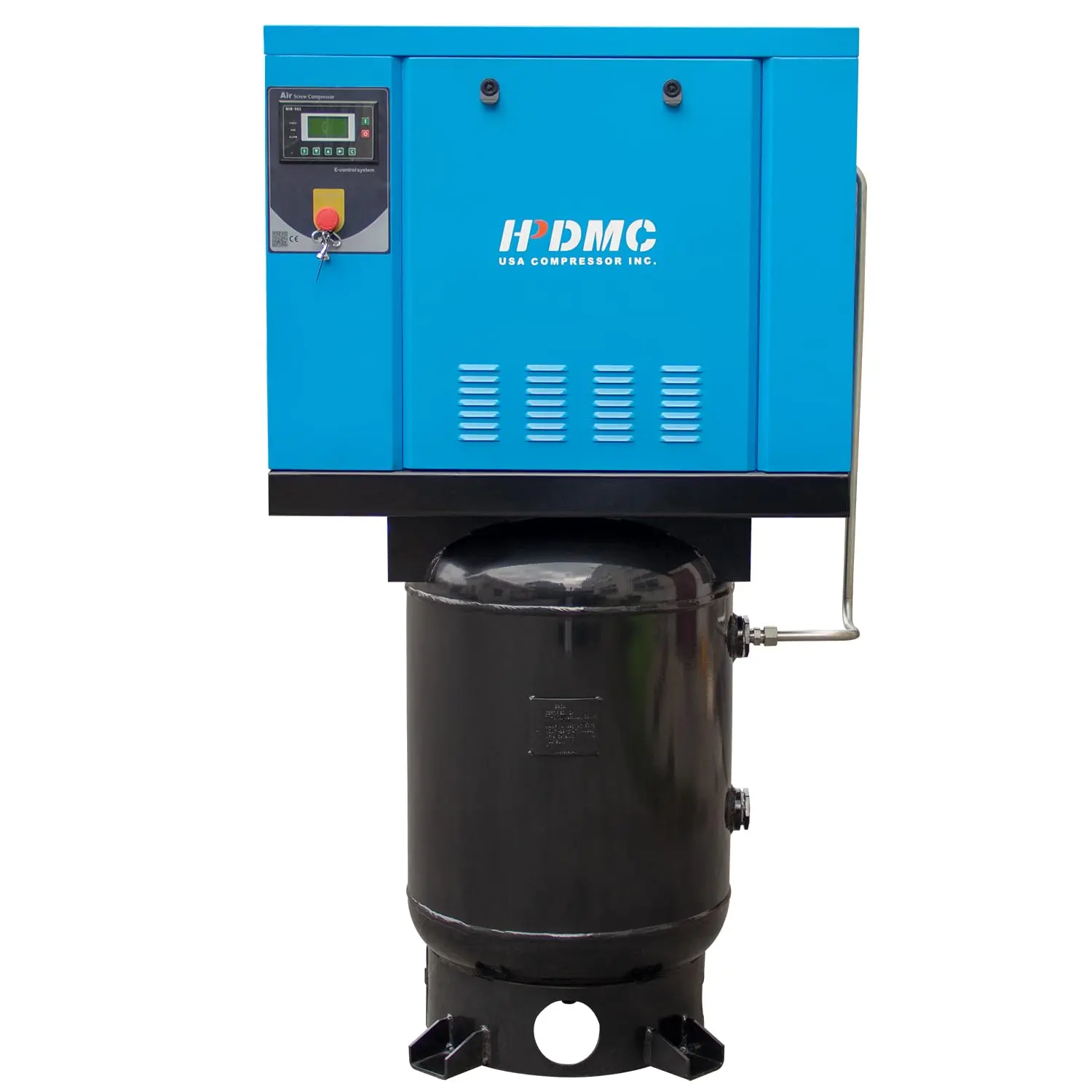 Rotary Screw Air Compressor with Tank, Heavy-Duty Compressed Air System for Small Machining and Fabrication Workshops, Automotive Use - Image 40