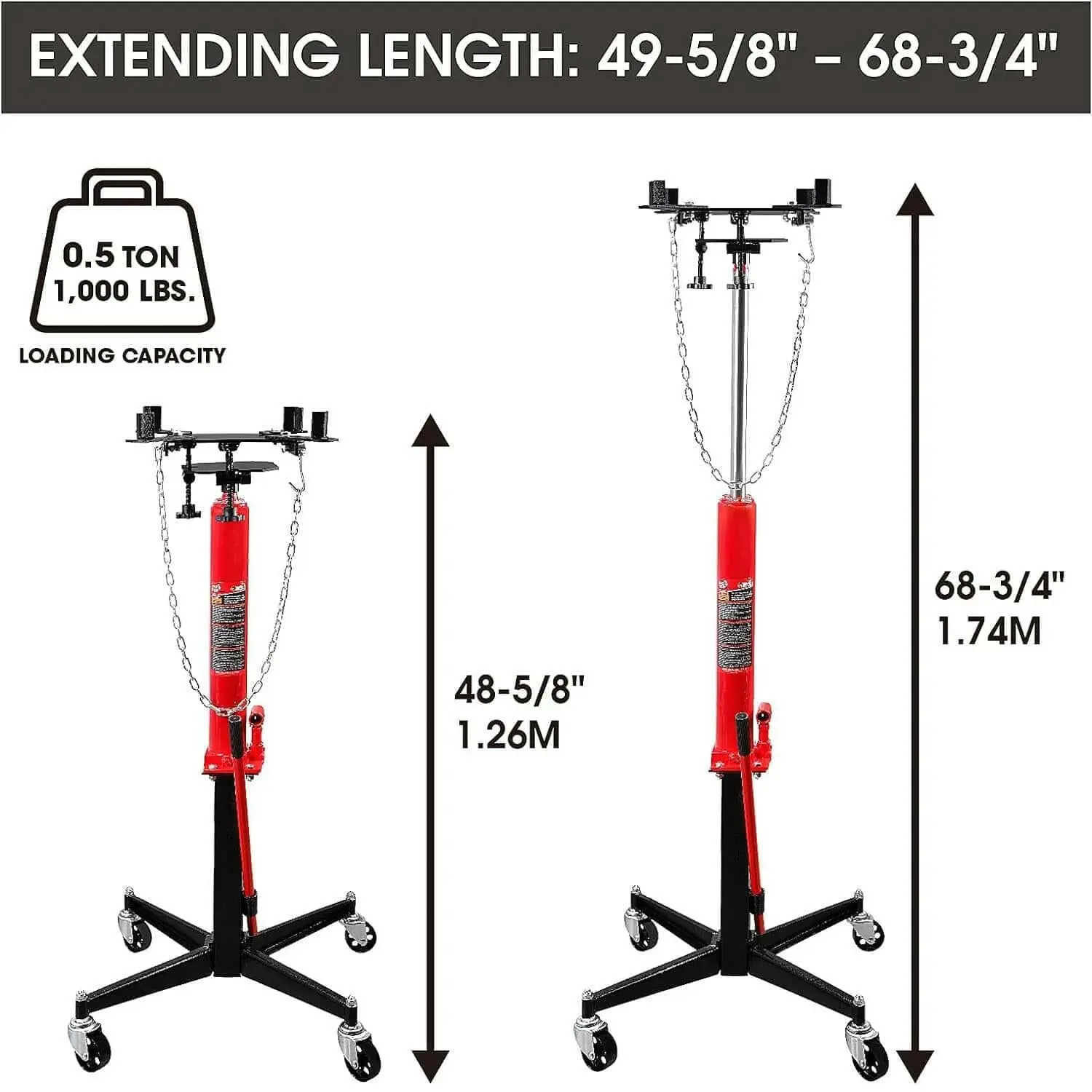 TCE 1,100 LBs Transmission Jack - Image 2
