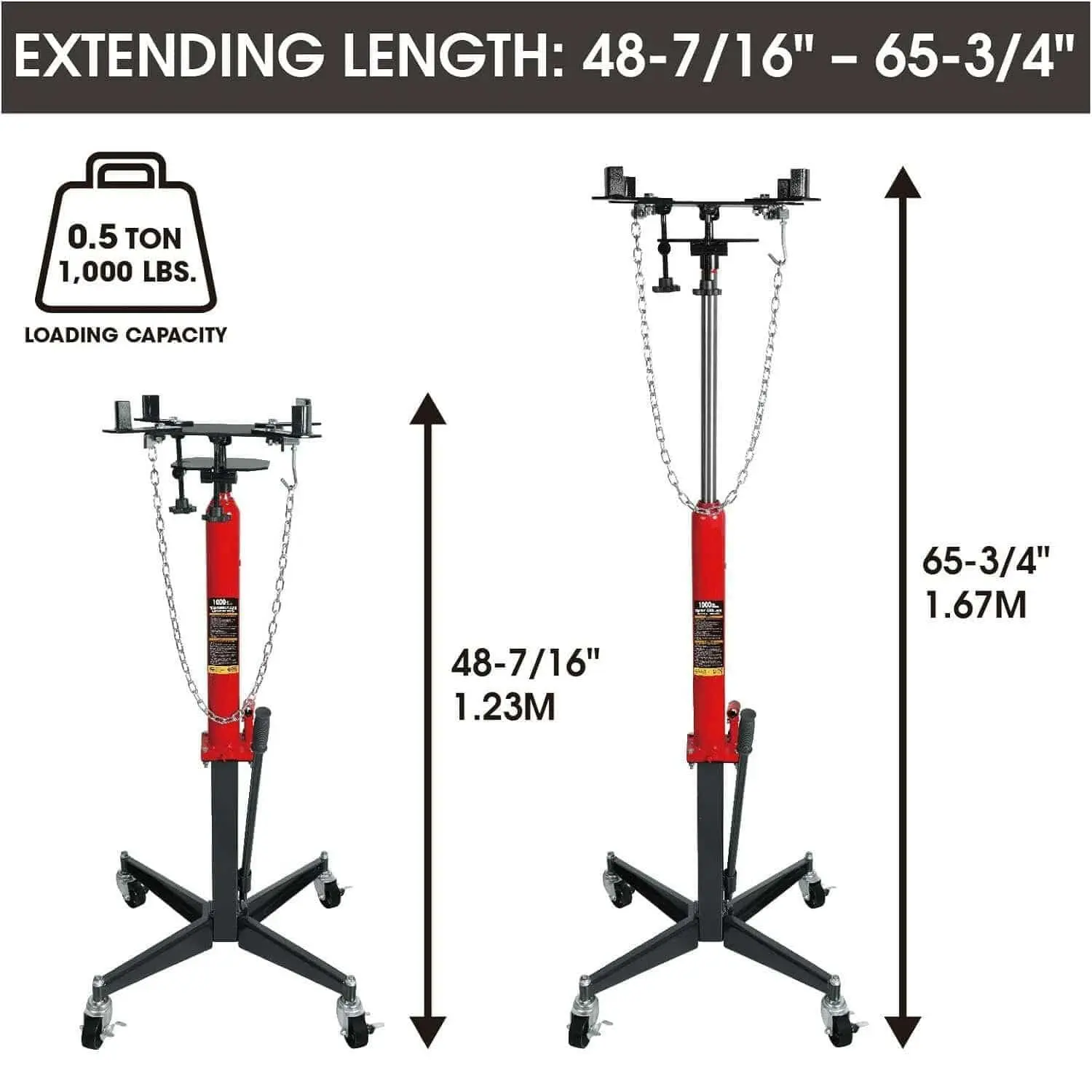 TCE 1,100 LBs Transmission Jack - Image 8