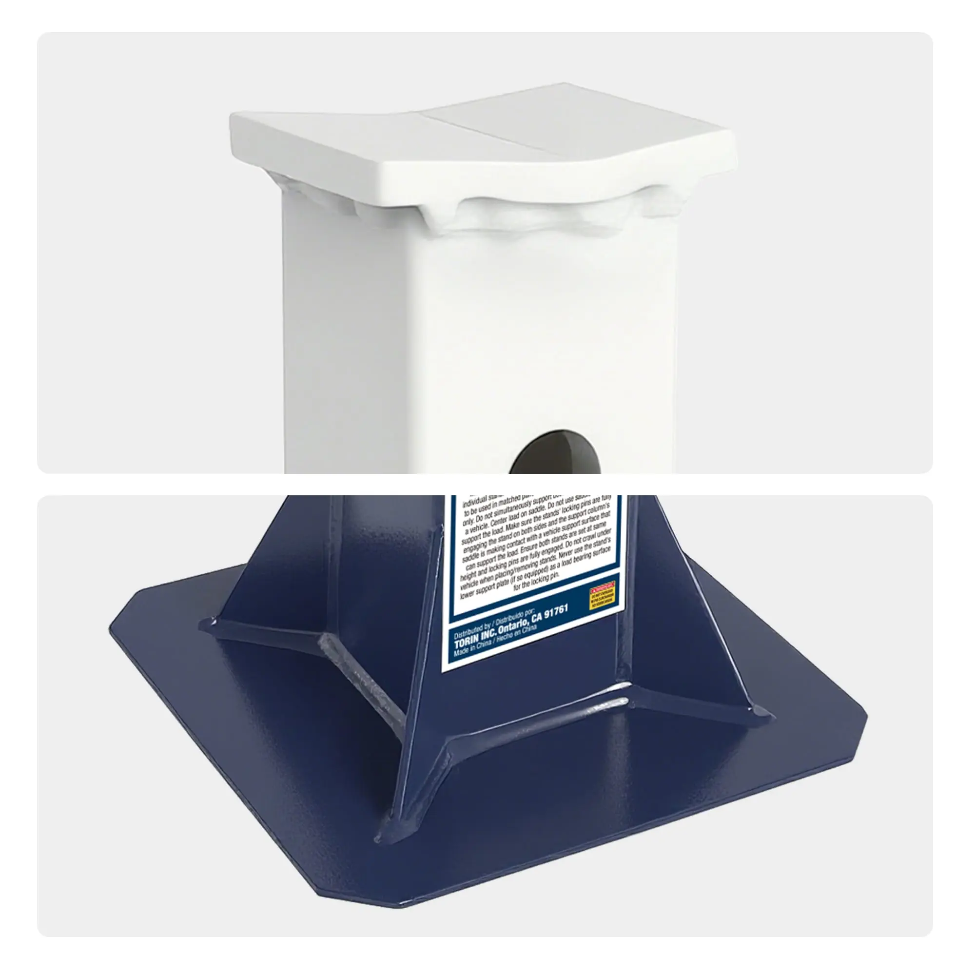 TCE 12 Ton Heavy Duty Jack Stands, 1 Year Warranty, TZ120005-BL - Image 6