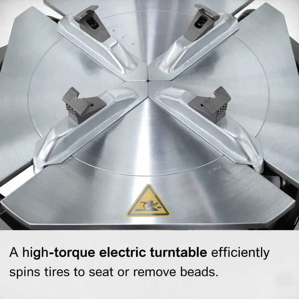 TCE 3-Pedal Tire Changer, Heavy-Duty Tire Mounting Machine, 110V 60Hz, 2 Year Warranty, JUNY-BTJ3 - Image 12