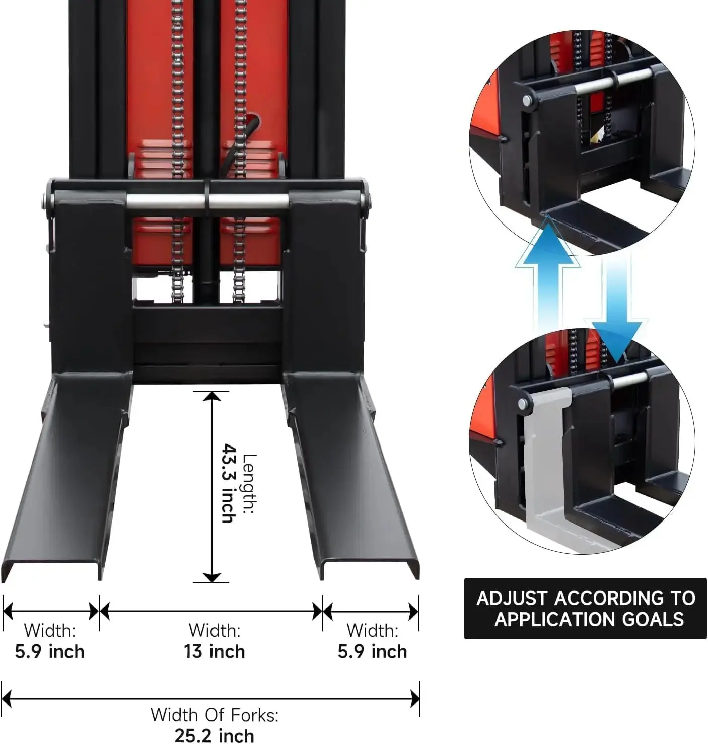 Pallet Truck Fork Material Handling Pallet Truck with Lithium Battery for Garage Workshop Repository - Image 10