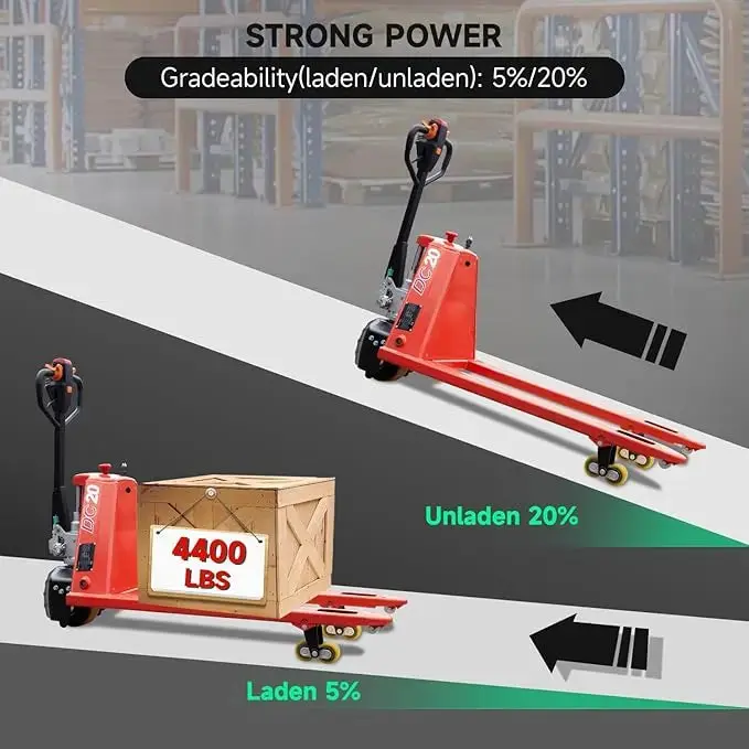 Pallet Truck Fork Material Handling Pallet Truck with Lithium Battery for Garage Workshop Repository - Image 15