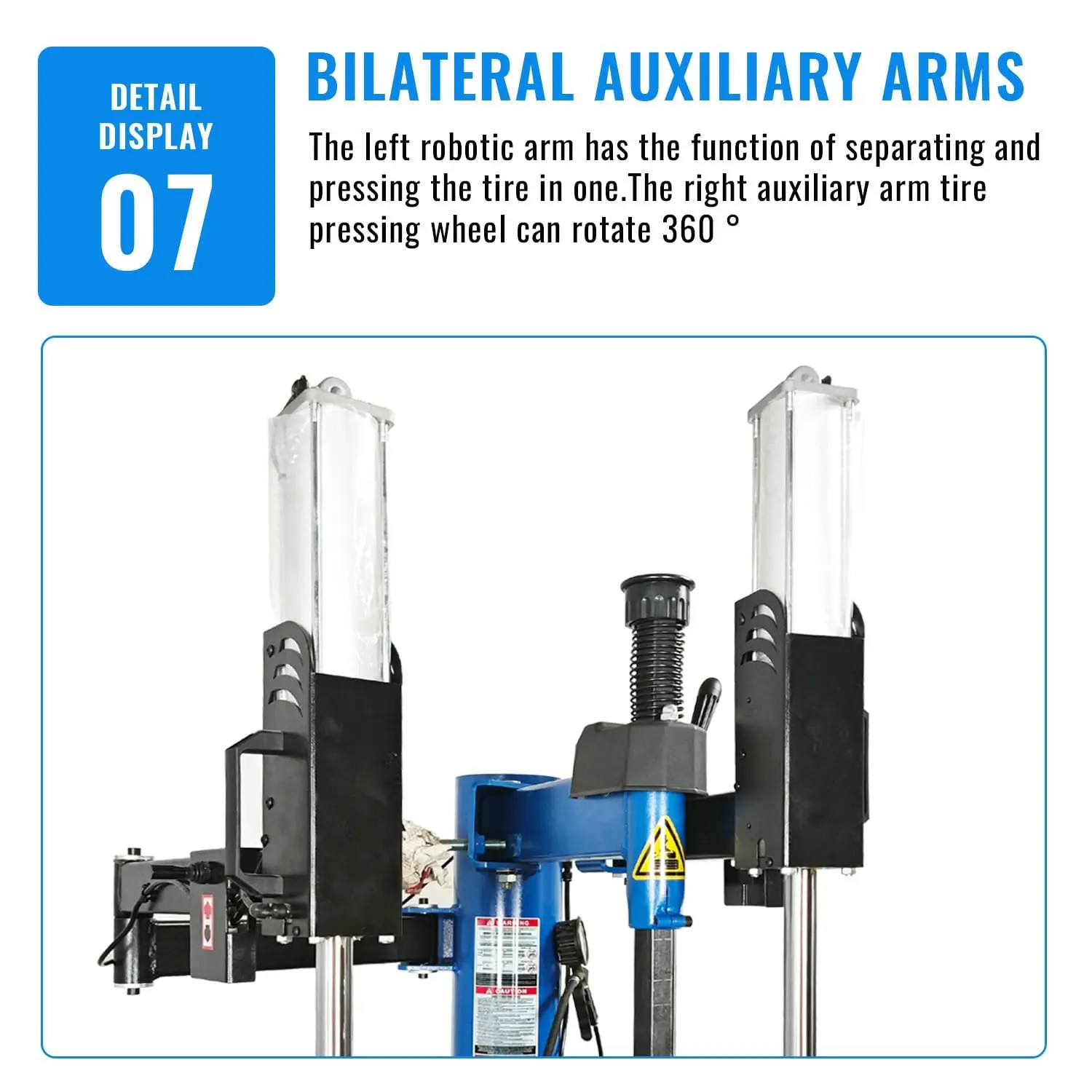 TCE Tire Changer with Assist Arms & Wheel balancer Machine Combo, 2 Year Warranty, TRJR-BTJ5F+TRJR-PHJ - Image 11