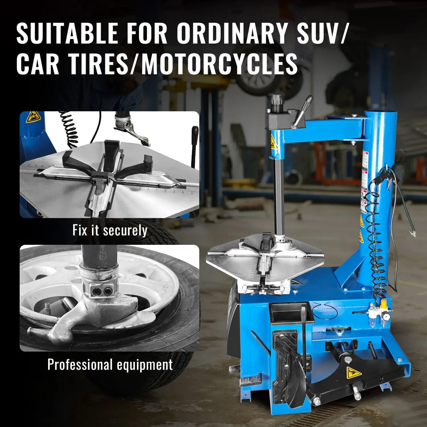 TCE 5 Foot Plate Tire Changer & Wheel balancer Machine Combo, 2 Year Warranty, TRJR-BTJ5+TRJR-PHJ - Image 5