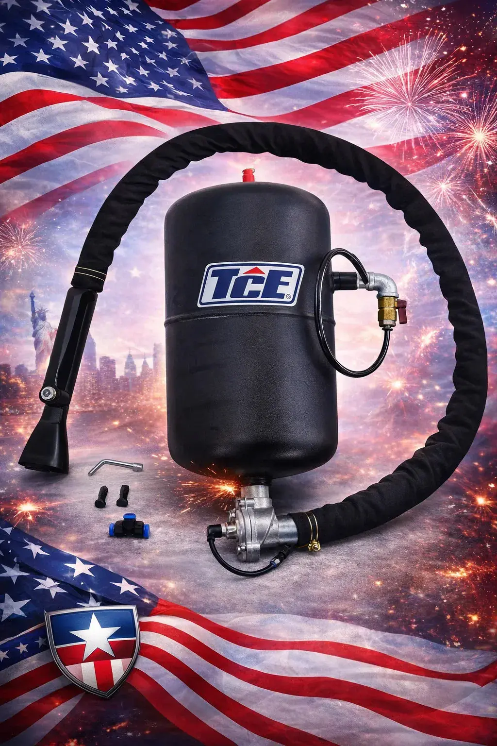 TCE 5 Gallon Bead Blaster Tank Portable High Pressure Tire Inflator, JUNY-BC - Image 5