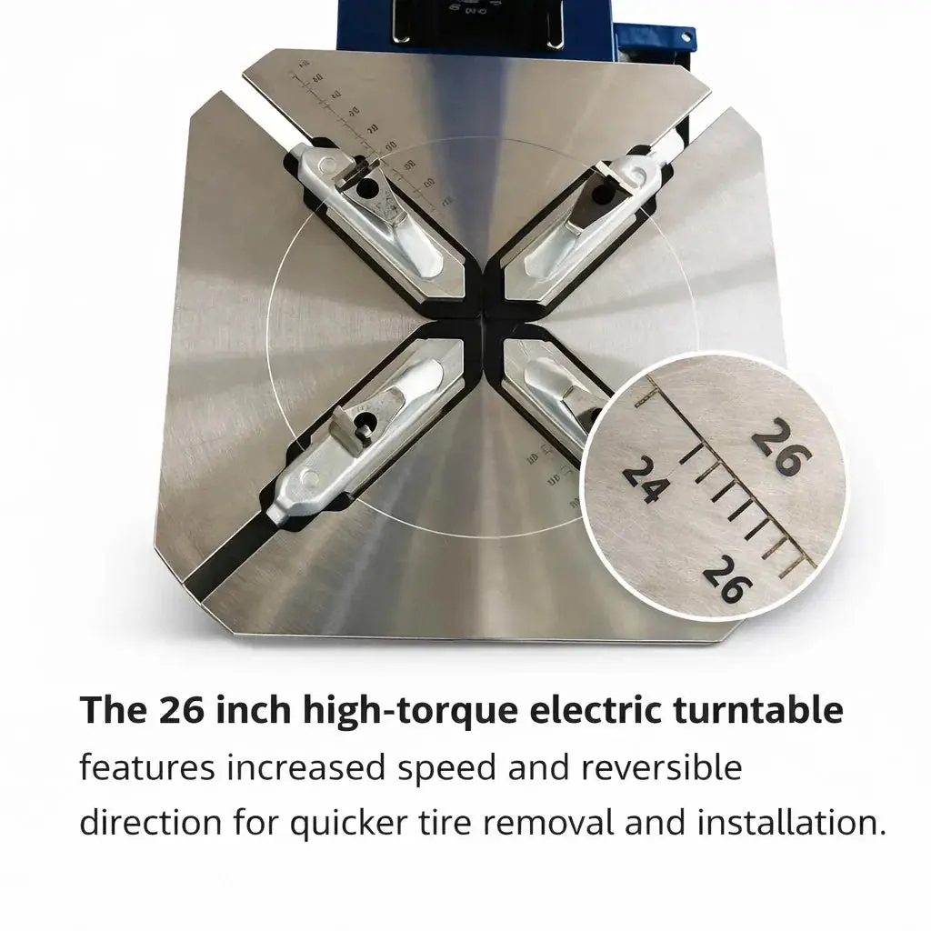 TCE Tire Changer Rim Clamp 12-26'' Repair Machine Auto Repair with Auxiliary Arm, 2 Year Warranty, JUNY-BTJ2JQ+JUNY-BTJ2FZB - Image 10