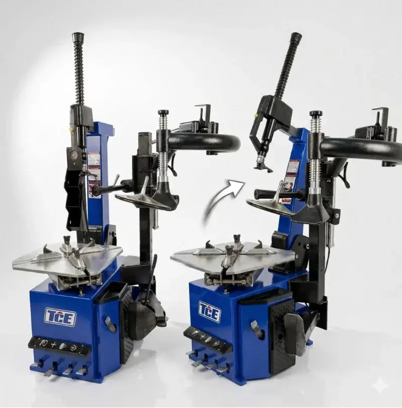 TCE Tire Changer Rim Clamp 12-26'' Repair Machine Auto Repair with Auxiliary Arm, 2 Year Warranty, JUNY-BTJ2JQ+JUNY-BTJ2FZB - Image 3