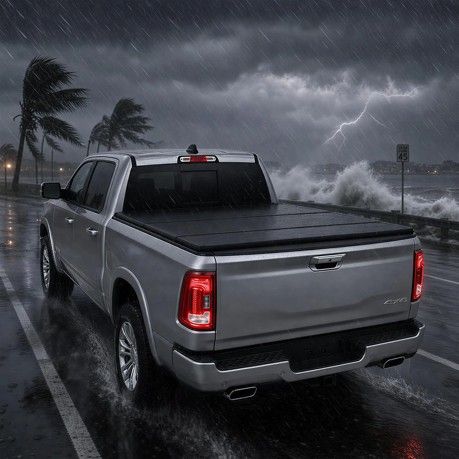 TCE Truck Bed Cover,Hard Folding Truck Tonneau Covers Compatible with 2015-2026 Ford F-150 - Image 15