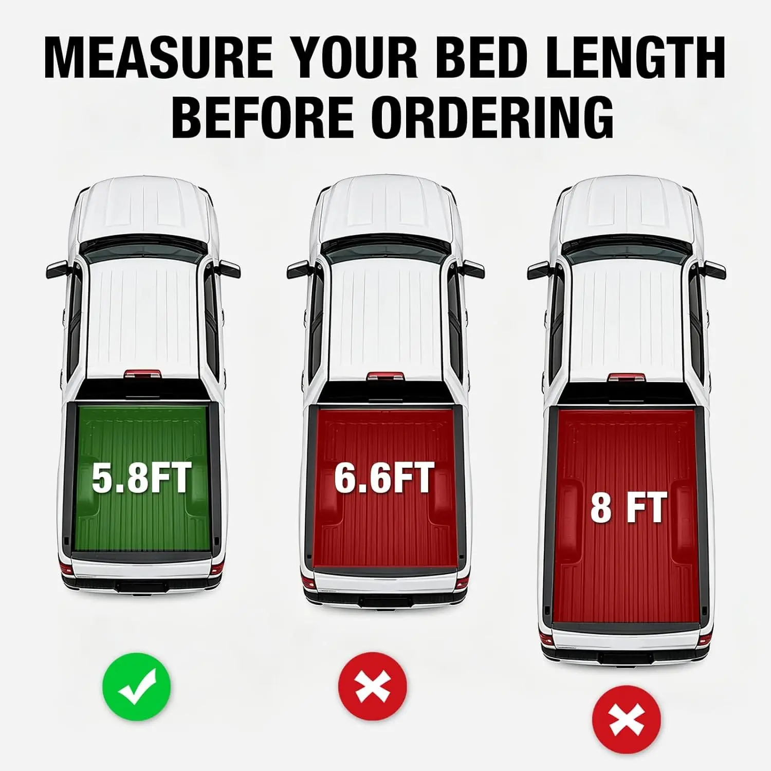 TCE Truck Bed Cover,Hard Folding Truck Tonneau Covers Compatible with 2015-2026 Ford F-150 - Image 18
