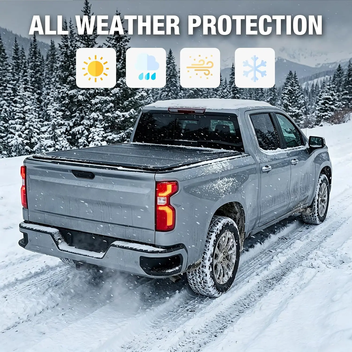 TCE Truck Bed Cover,Hard Folding Truck Tonneau Covers Compatible with 2015-2026 Ford F-150 - Image 29