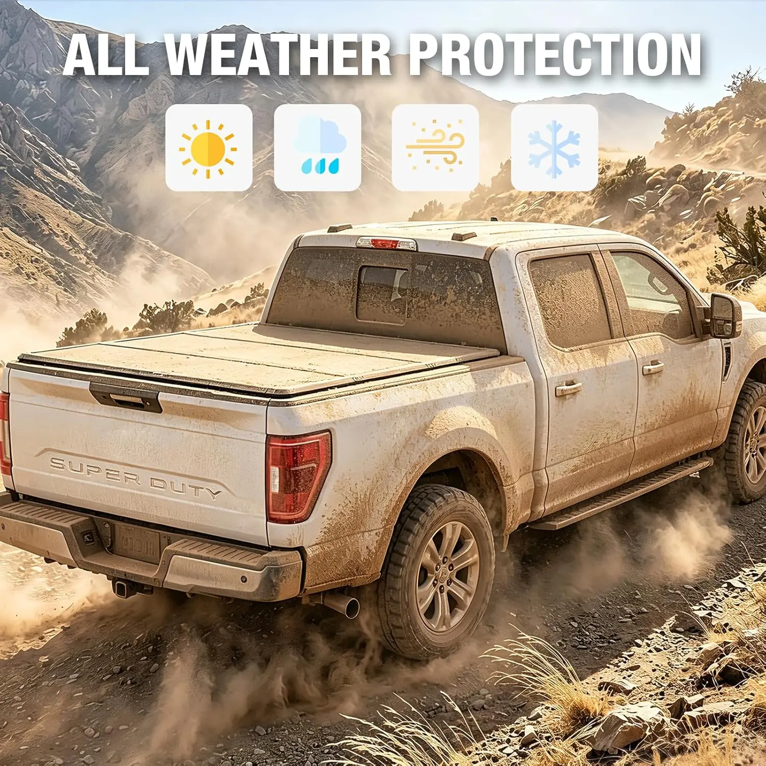 TCE Truck Bed Cover,Hard Folding Truck Tonneau Covers Compatible with 2015-2026 Ford F-150 - Image 33