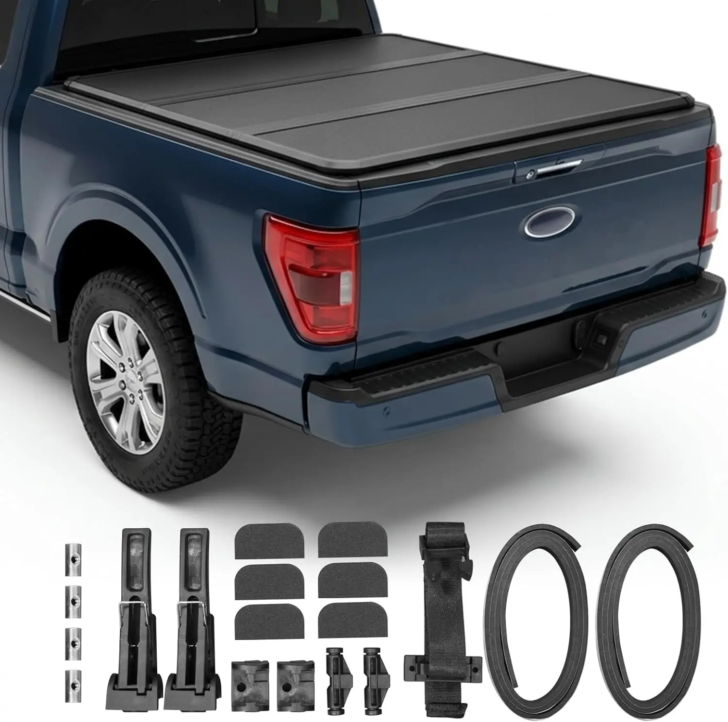 TCE Truck Bed Cover,Hard Folding Truck Tonneau Covers Compatible with 2015-2026 Ford F-150 - Image 5