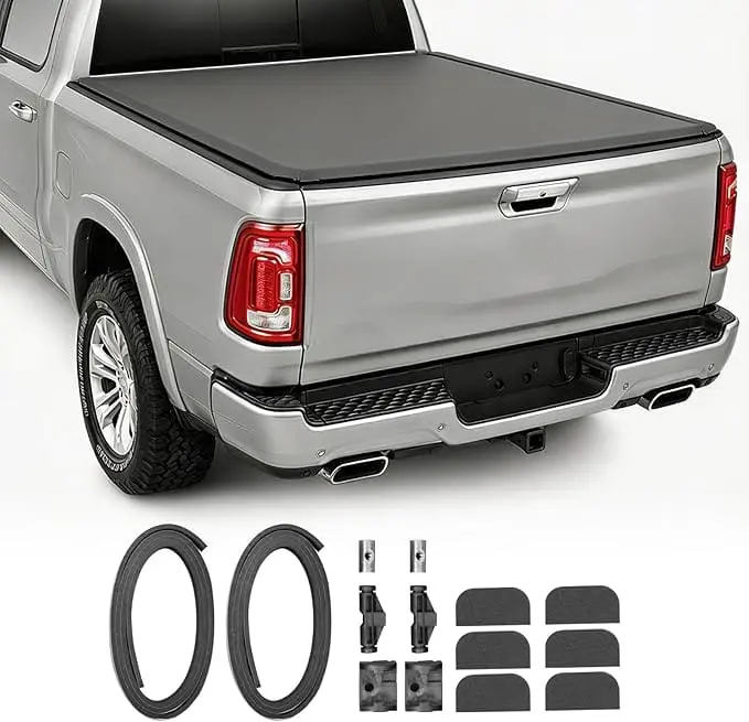 TCE Truck Tonneau Cover, Soft Tri-Fold Truck Bed Cover Compatible with 2015-2026 Ford F-150 - Image 13