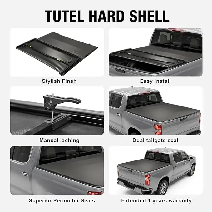 TCE Truck Tonneau Cover, Soft Tri-Fold Truck Bed Cover Compatible with 2015-2026 Ford F-150 - Image 20